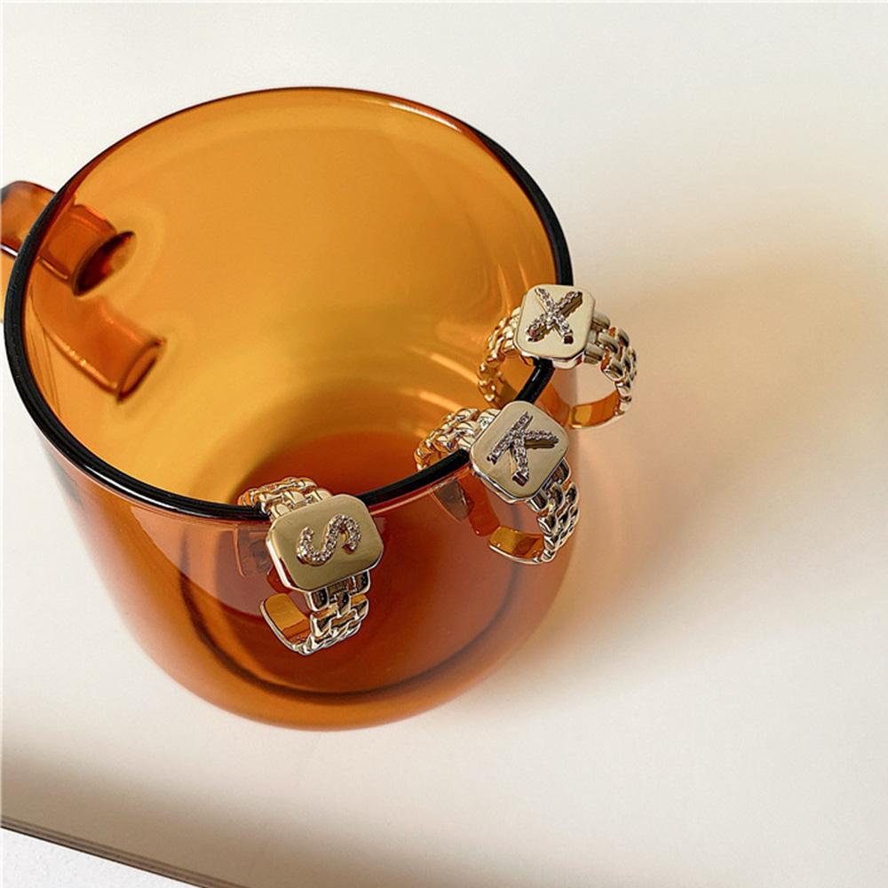 Dây Đồng Hồ Đeo Tay Mặt Vuông In Chữ Kiểu Vintage AAA Thời Trang