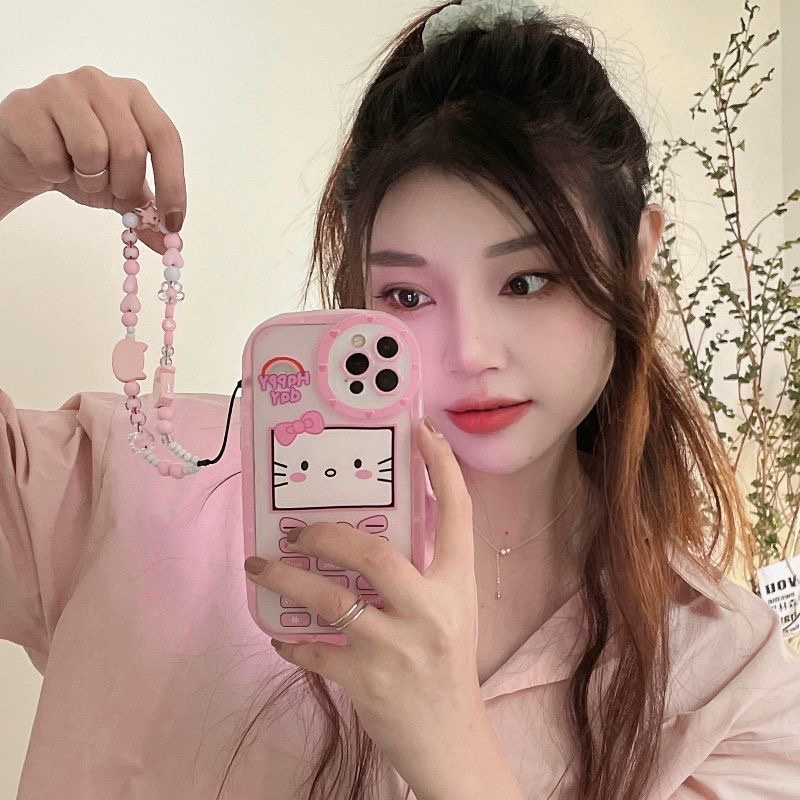 Ốp Điện Thoại Họa Tiết Hello Kitty Dễ Thương Cho iPhone 14 Pro Max 14 Plus 13 Pro Max 12 Pro Max 11 Pro Max Xs Max XR