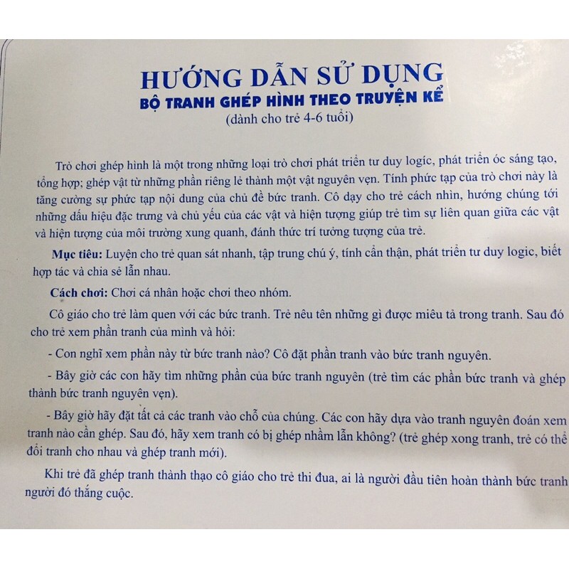 Tranh ghép hình theo truyện kể: Rùa con tìm nhà, Vịt xám, Ấm sành
