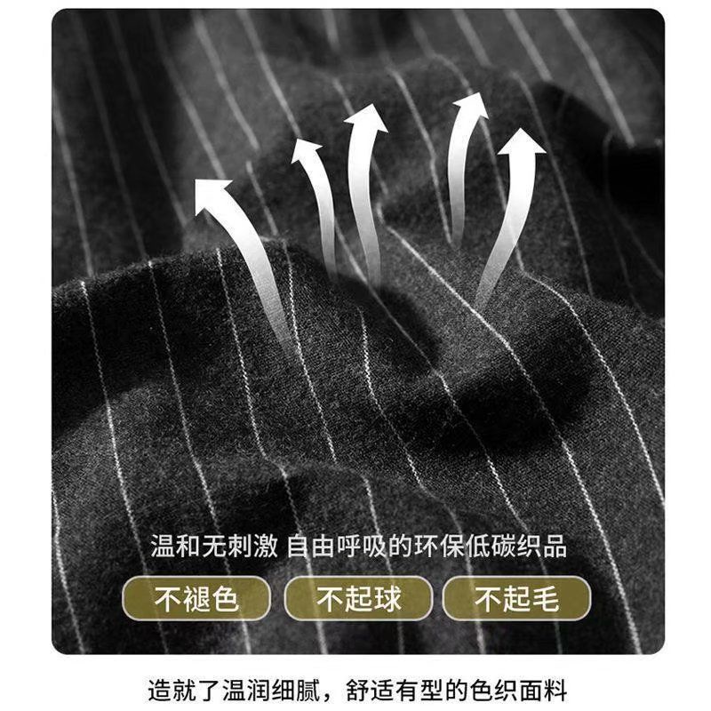 Áo Sơ Mi Cotton Mỏng Dáng Rộng Ngắn Tay Họa Tiết Kẻ Sọc Thời Trang Mùa Hè Mới Dành Cho Nam 2022