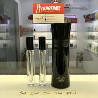 [Có Video] Mẫu thử nước hoa nam Armani Code - Chiết nước hoa 5ml 10ml 20ml