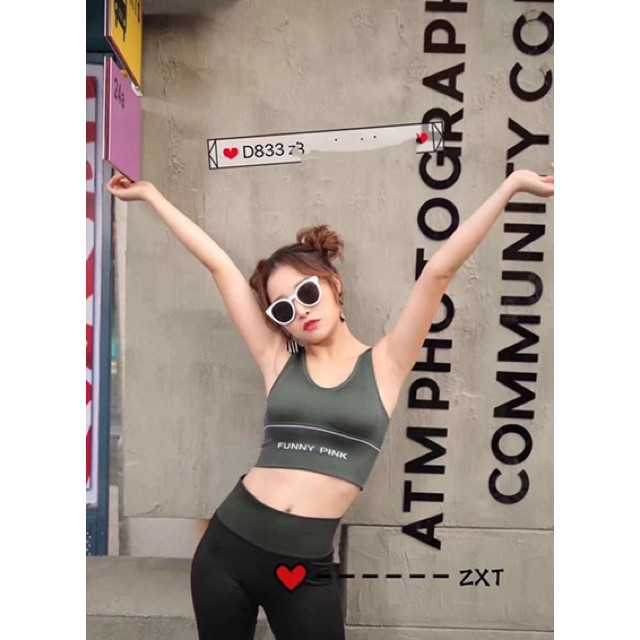 ♥️ Shop Uy Tín ♥️ Áo Lót Nữ, Áo Bra Thể Thao Pink cao cấp Có Mút Nâng Ngực