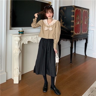 Áo sơmi ren tiểu thư ulzzang