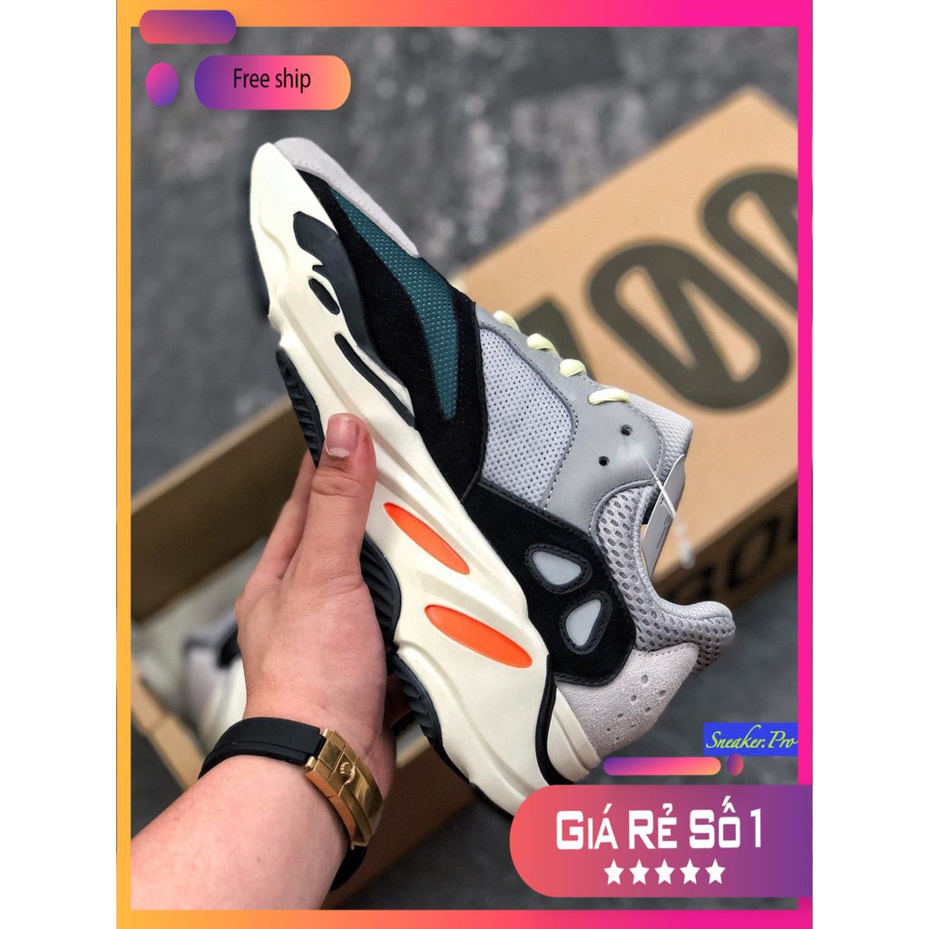 Giày thể thao YZ700 OG wave runner xám xanh cho nam nữ