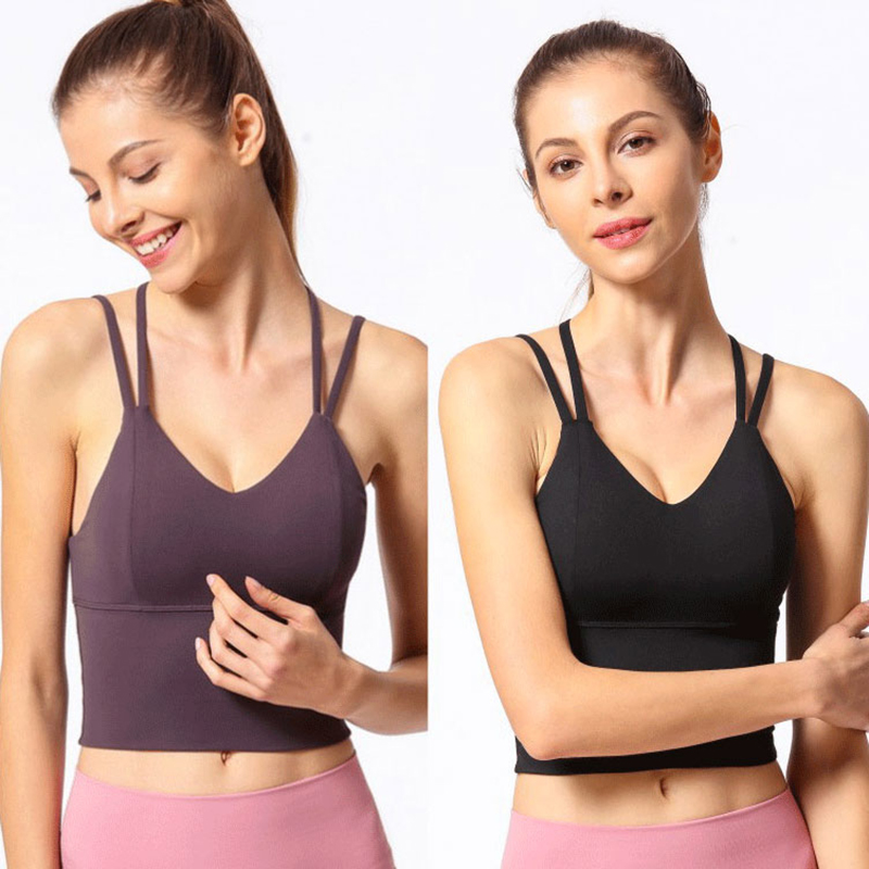 5 Color Lululemon Yoga Top Lingerie Sports Bras with Pads