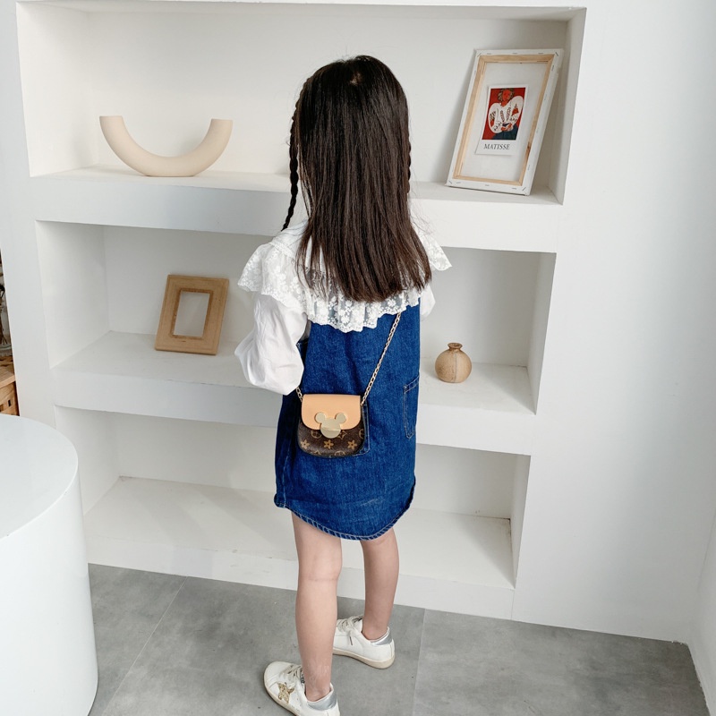 Túi Đeo Chéo Mini Họa Tiết Hoạt Hình Dễ Thương Cho Bé Gái