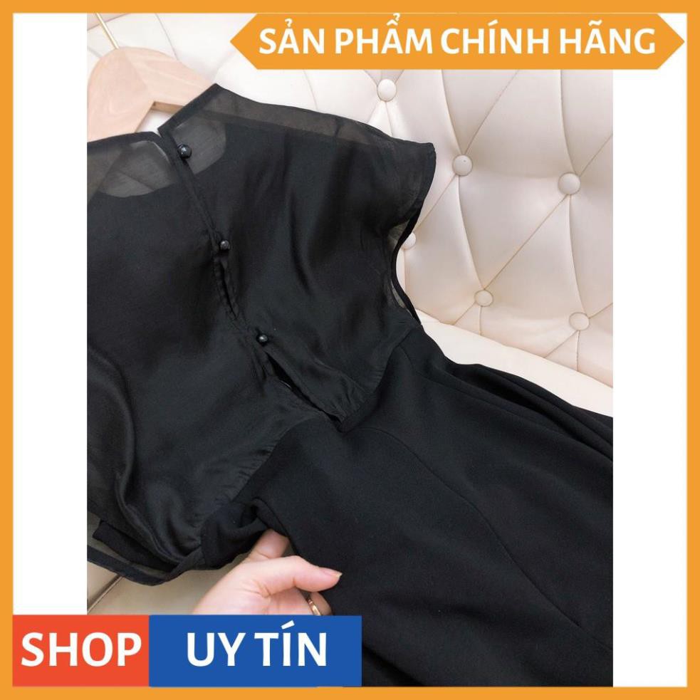 Đầm dáng xòe dự tiệc, dạo phố xinh yêu, cổ tròn vai đính hạt ngọc giả siêu sang siêu đẹp - Thời Trang VADA - Đ179 | BigBuy360 - bigbuy360.vn