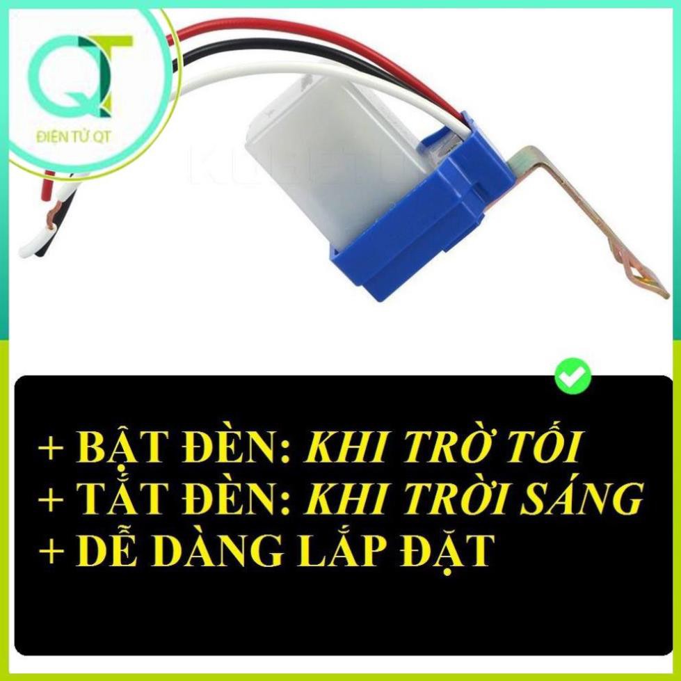Công tắc cảm biến ánh sáng ngoài trời AS 10A 12V bật đèn khi trời tối và tắt đèn khi trời sáng hoàn toàn tự động