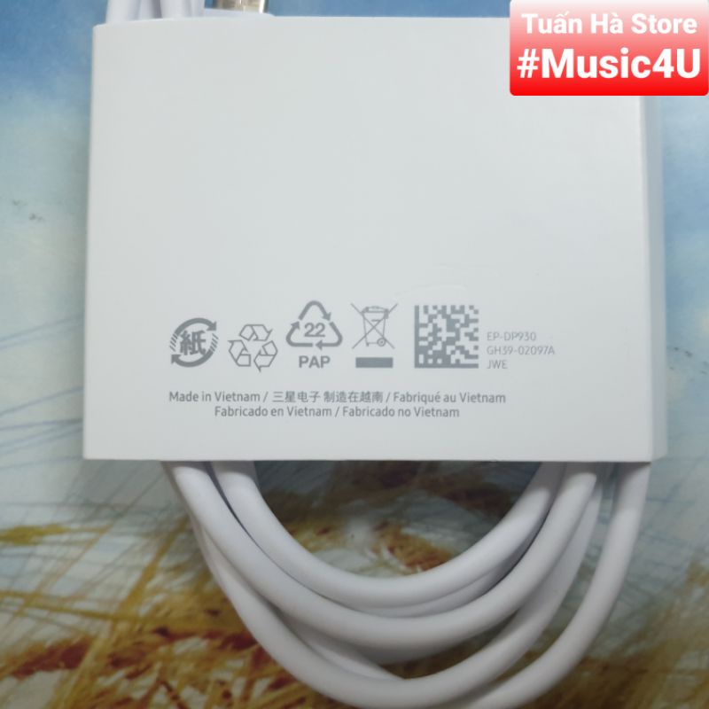 Củ sạc siêu nhanh PD 45W 65W Type C cho máy Samsung S20 S21 S22 Note 20 Note 10 Plus Tuấn Hà Store