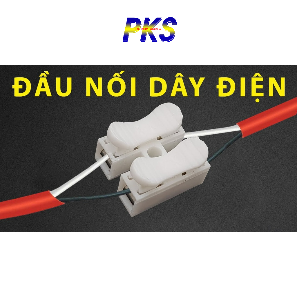 50 Đầu nối dây điện đôi CH2 - Cút nối dây điện - Kẹp nối dây điện