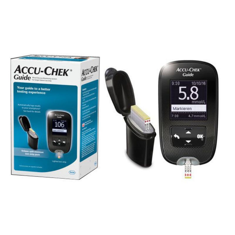 Máy đo đường huyết Accu Chek Guide ( kèm 25 que