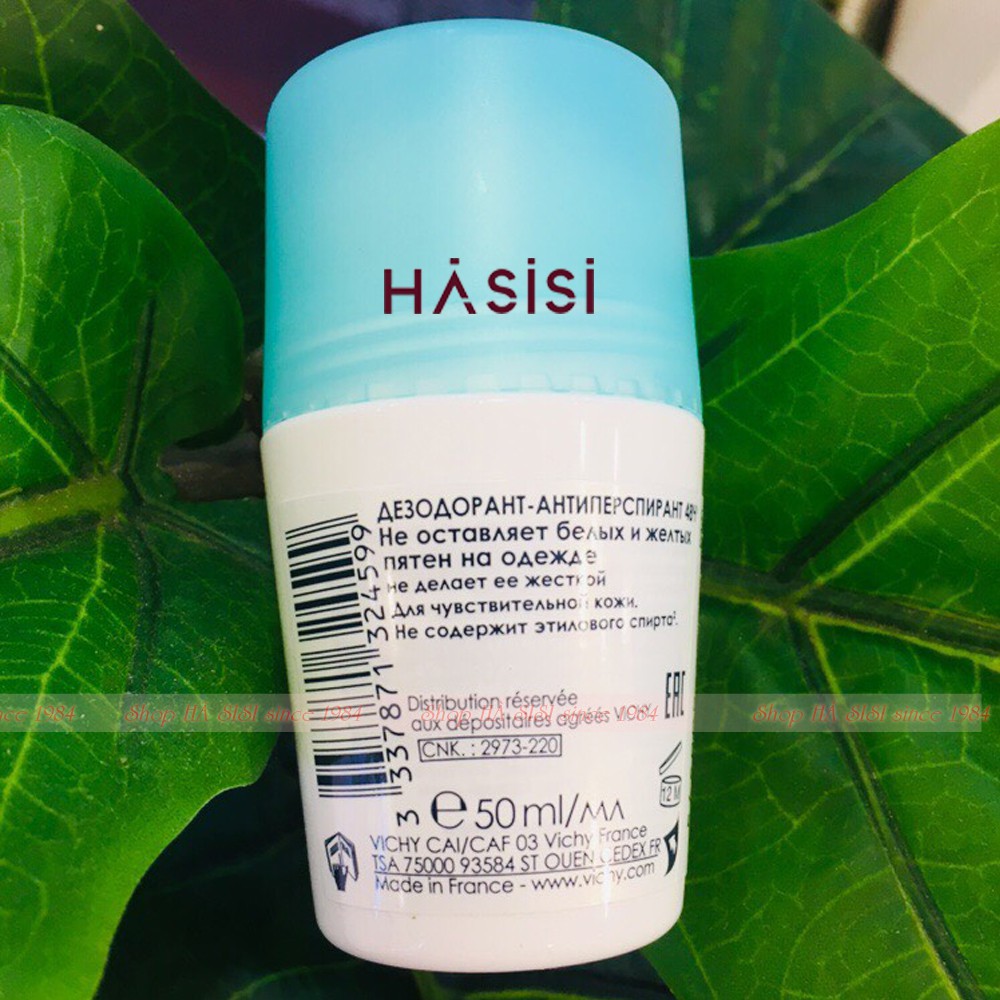 LĂN KHỬ MÙI VICHY - Traitement Anti-Transpirant 48h 50ml (Nắp Xanh) | BigBuy360 - bigbuy360.vn