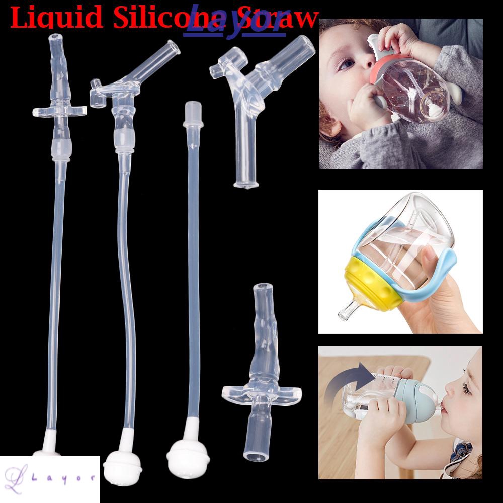 Bộ 10 Ống Hút Thay Thế Cho Bình Sữa Em Bé Tiện Dụng