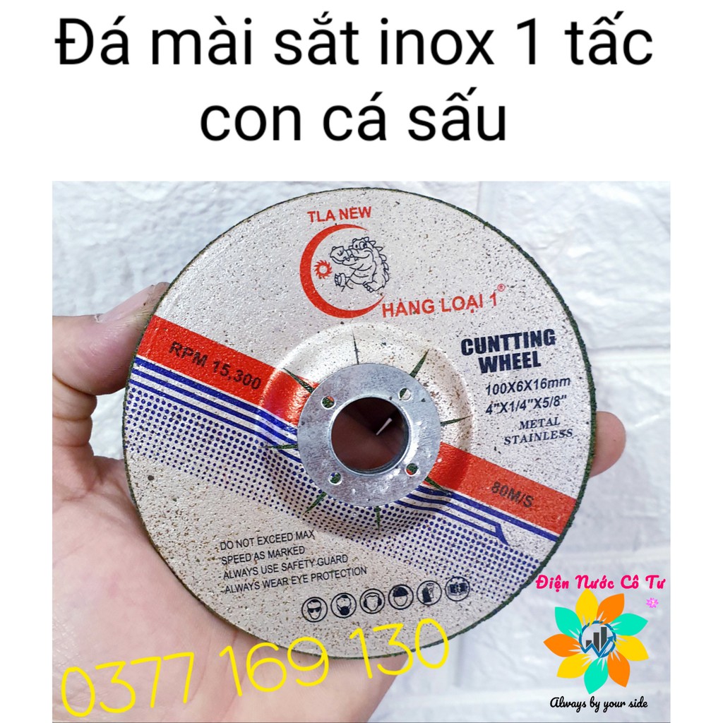 Đá Mài Sắt Inox 1 tấc Con Cá Sấu