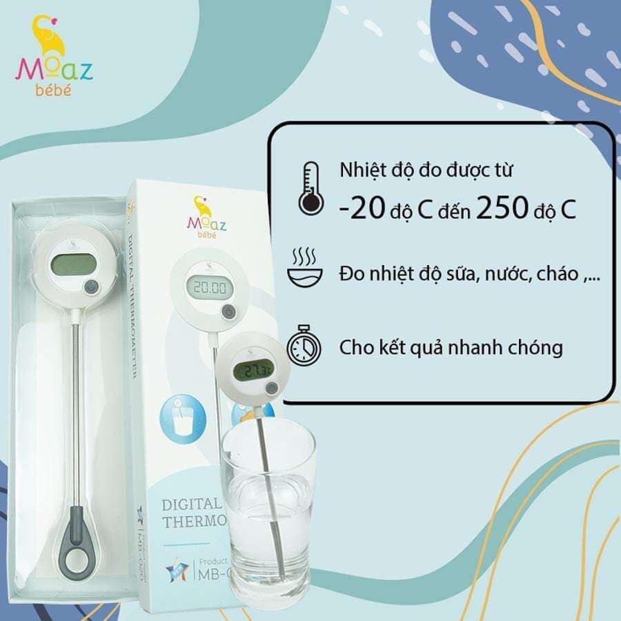 Nhiệt Kế Đo Sữa Moaz Bébé MB-020