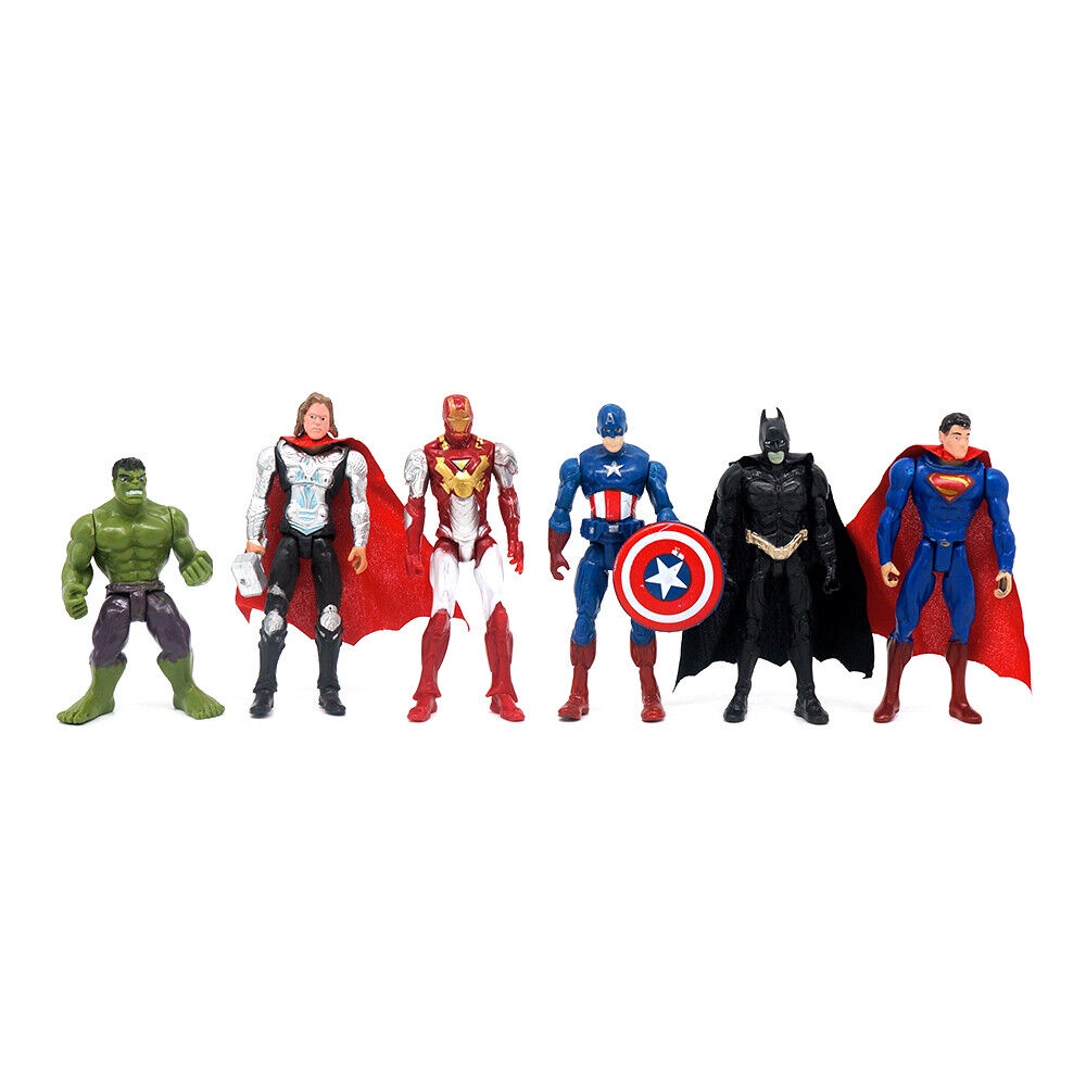 Set 6 Mô Hình Đồ Chơi Siêu Anh Hùng Marvel 10Cm