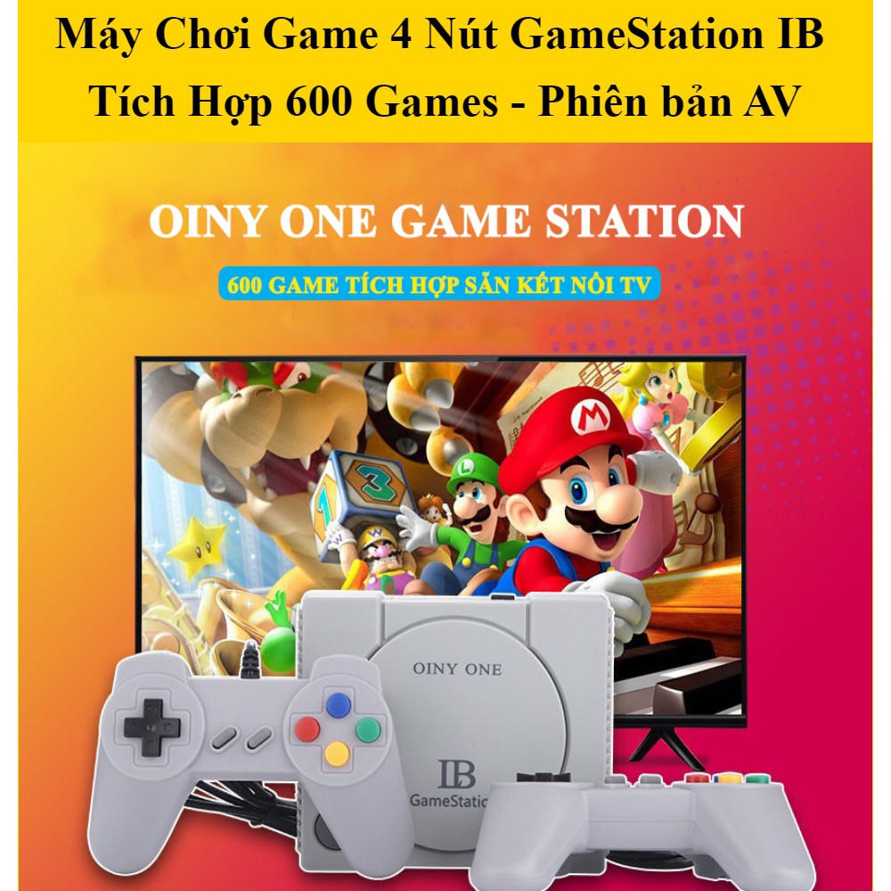 Máy chơi game cổ điển OINY ONE 4 nút 2 người chơi 628 game cổ điển, kết nối HDMI