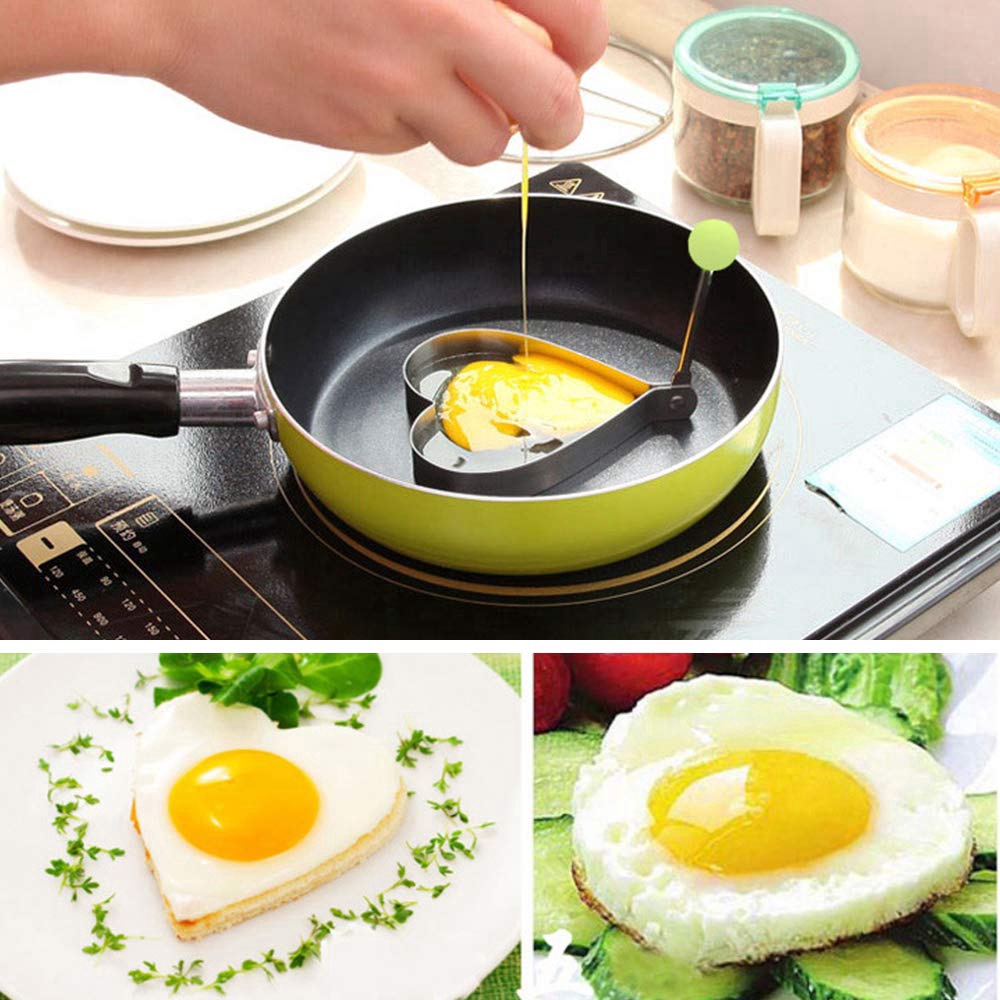 Khuôn chiên trứng bằng thép không gỉ nhiều hình dáng tùy chọn | BigBuy360 - bigbuy360.vn