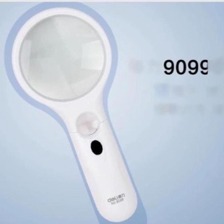 Kính lúp có đèn Led Deli 9099. - Văn phòng phẩm Thu Thảo