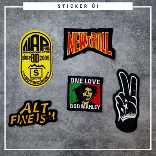Sticker ủi áo Cao cấp - CÓ SẴN KEO ỦI - sticker vải dùng làm miếng vá áo, phụ kiện trang trí quần áo, balo, giày, nón