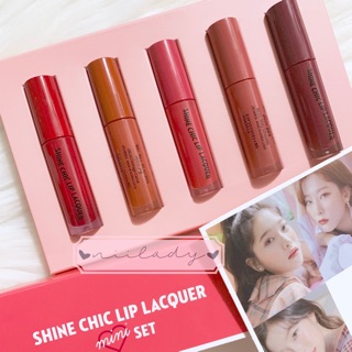Set 5 Son Shine Chic Lip Lacquer Mini Set