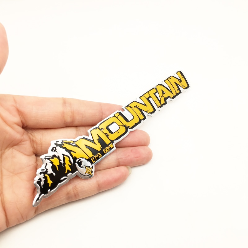 Miếng Dán Logo 3d Bằng Nhôm Trang Trí Xe Hơi / Xe Tải / Suv / Jeep