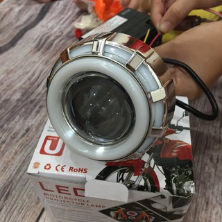 Đèn led bi cầu có viền độ u12 - đèn led u14-đèn led xe máy