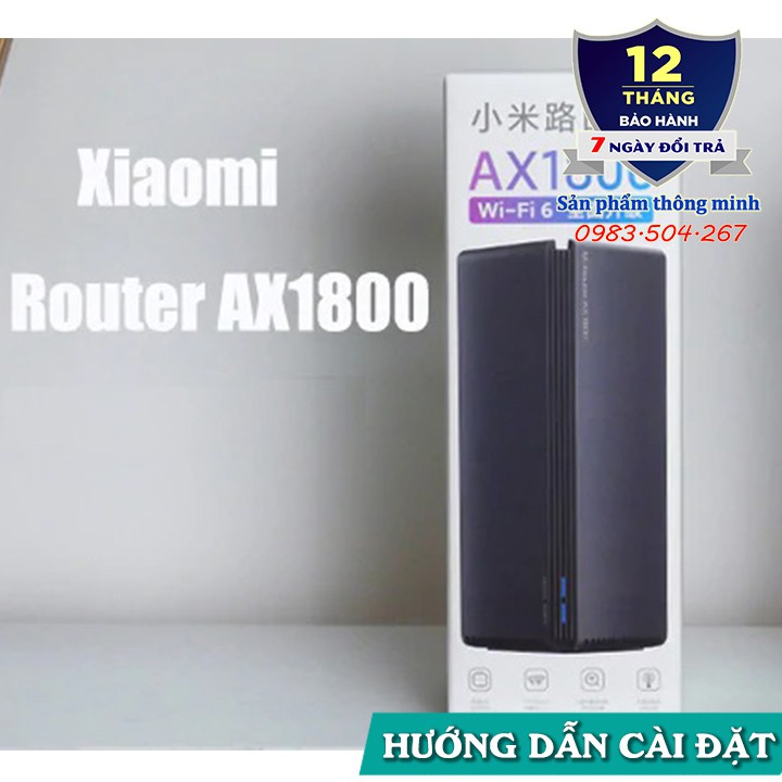 Bộ phát Wifi Router Xiaomi AX1800/AX3000 hỗ trợ - Wifi 6 - Mesh - 128 thiết bị