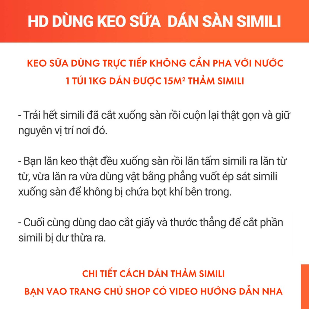 Keo sữa ATM dán tường gỗ giấy thảm simili 1kg - Trang Trí Hà Linh