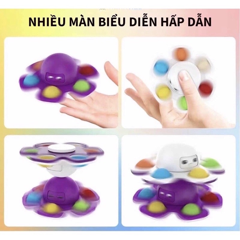 Con Quay POP IT - SNipper Bạch Tuộc Cảm Xúc Xả Stress