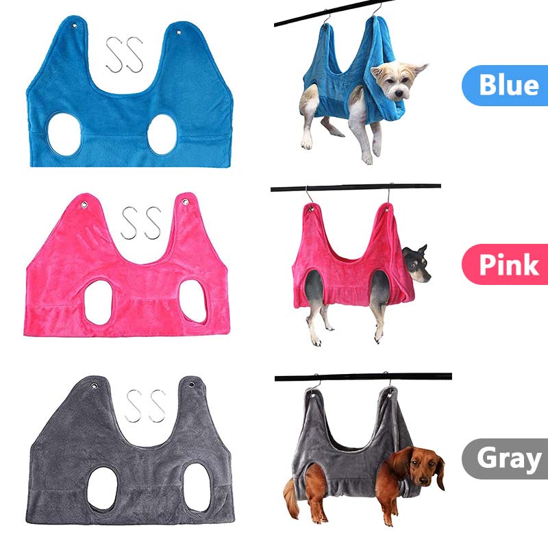 HamshMoc Võng treo vải nỉ mềm mại có móc kẹp dành cho thú cưng chó mèo