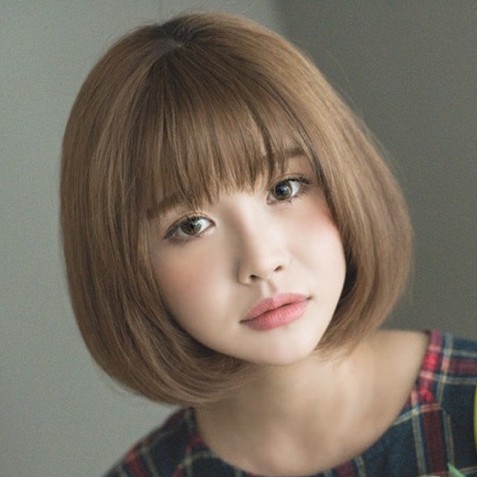 TẶNG LƯỚI TRÙMTóc giả nữ ngắn cụp Hàn Quốc cao cấp có da đầu - TG20