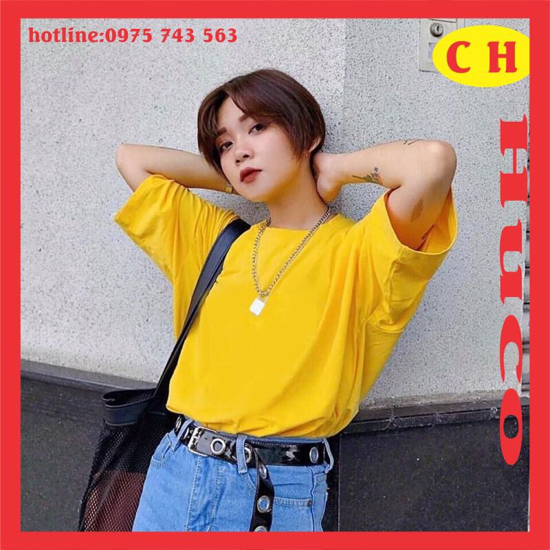 Áo phông trơn, áo hè, áo thun unisex tay lỡ form thụng nam nữ mặc được chất cotton🦋thời trang cặp đôi, nhóm, unisex 🦋