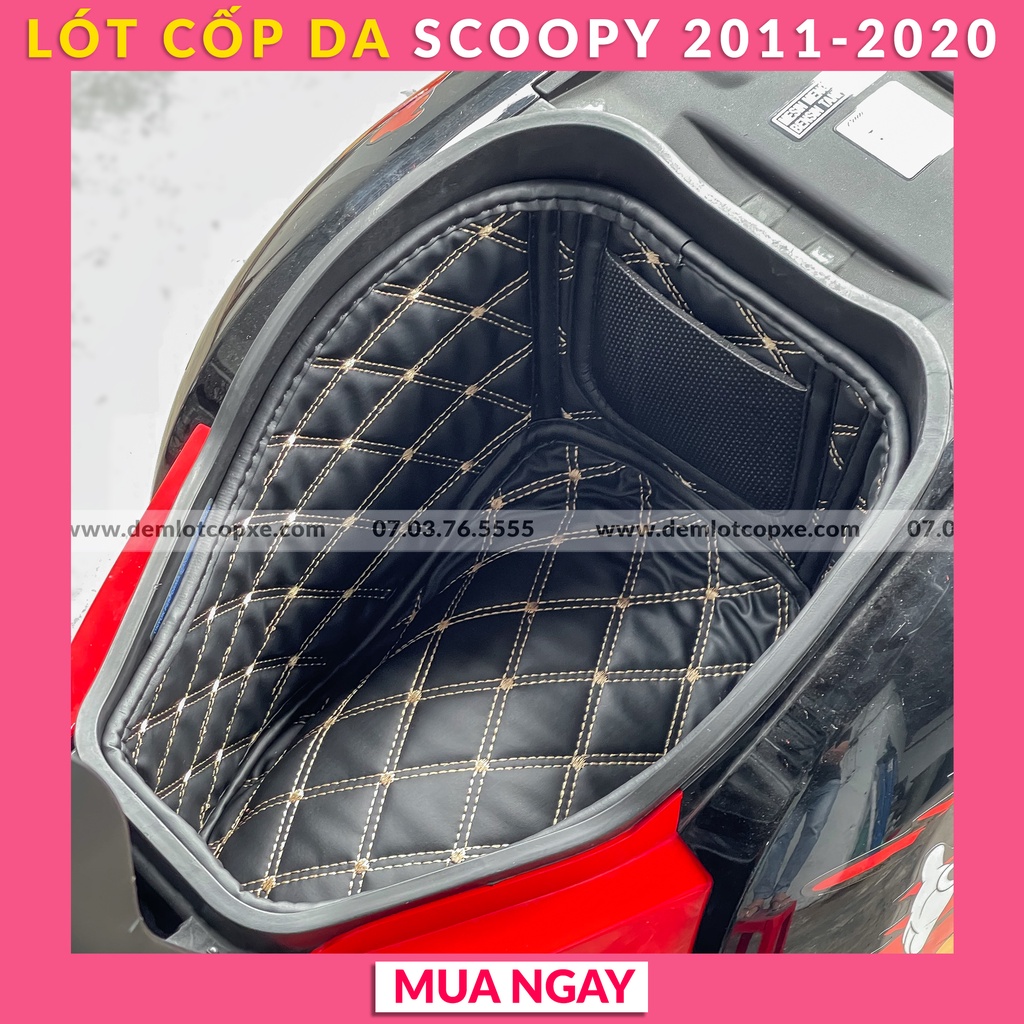 Lót Cốp Cách Nhiệt Xe SCOOPY 2011-2020 - Có Túi Giấy Tờ - Bảo Hành 1 Năm ( Đường May, Lỗi Do Sản Xuất)