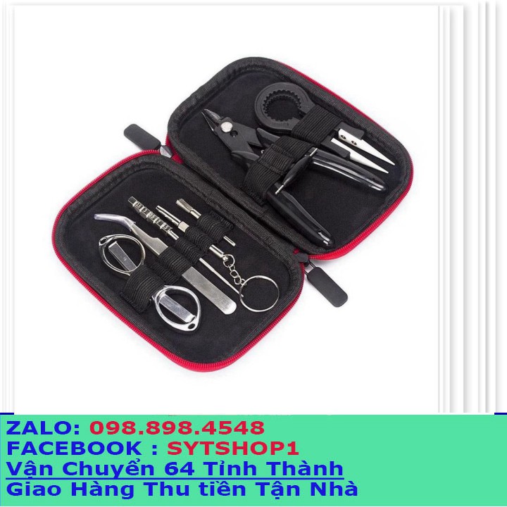 Bộ build coil cao cấp 9 món DIY của hãng Coil-Father có túi chống thấm nước