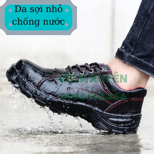 [HÀNG MỚI 2022] Giày Bảo Hộ Lao Động Nam Nữ GUYSIA MÃ 2115 Da Chống Nước Chống Đinh Chống Va Đập Siêu Bền