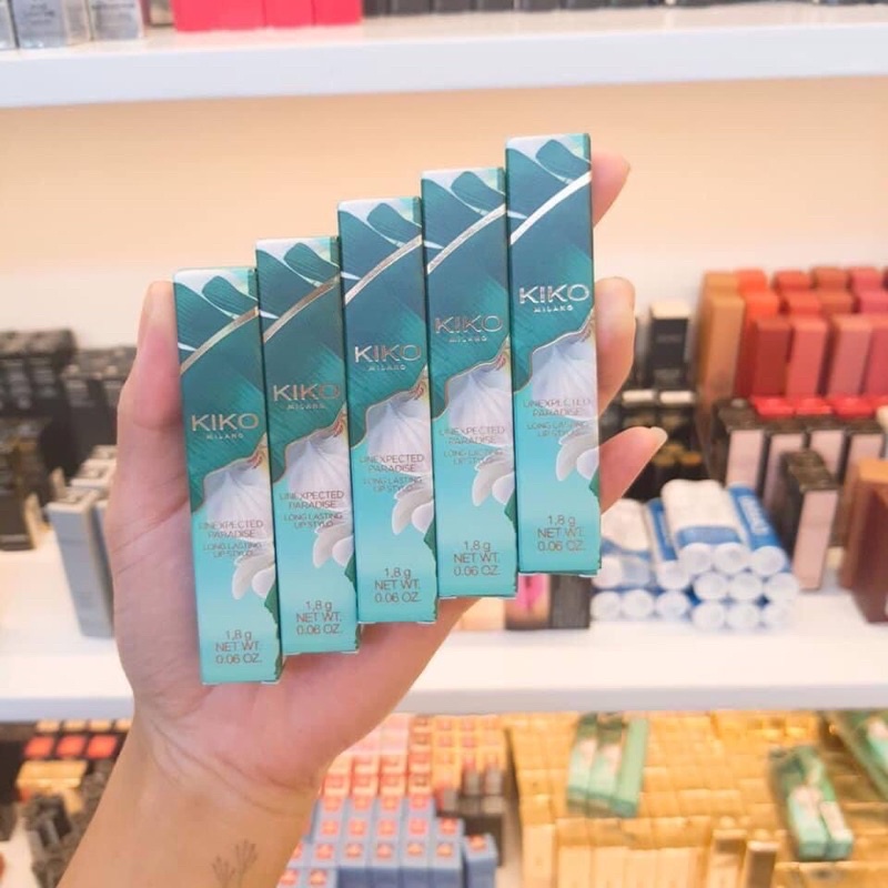KIKO UNEXPECTED PARADISE LONG LASTING LIP STYLO - Son lì giữ mầu siêu tốt