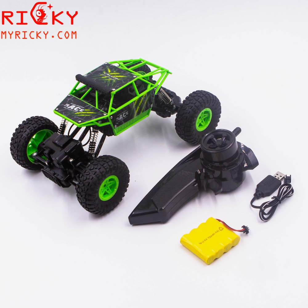 ()Xe đua địa hình điều khiển - 2 cầu - động cơ mạnh mẽ - size 1:18