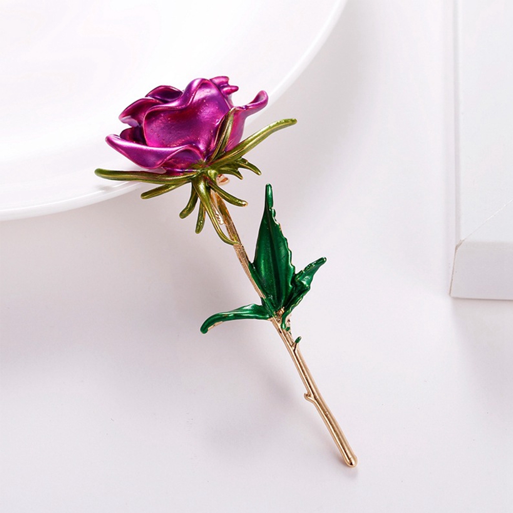 Ghim Cài Áo Hình Hoa Hồng Thiết Kế Ấn Tượng Sành Điệu