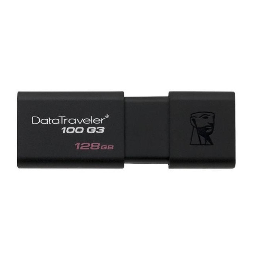 [Mã 33ELSALE hoàn 7% xu đơn 300k] USB 3.0 Kingston DT100G3 128GB (Đen)