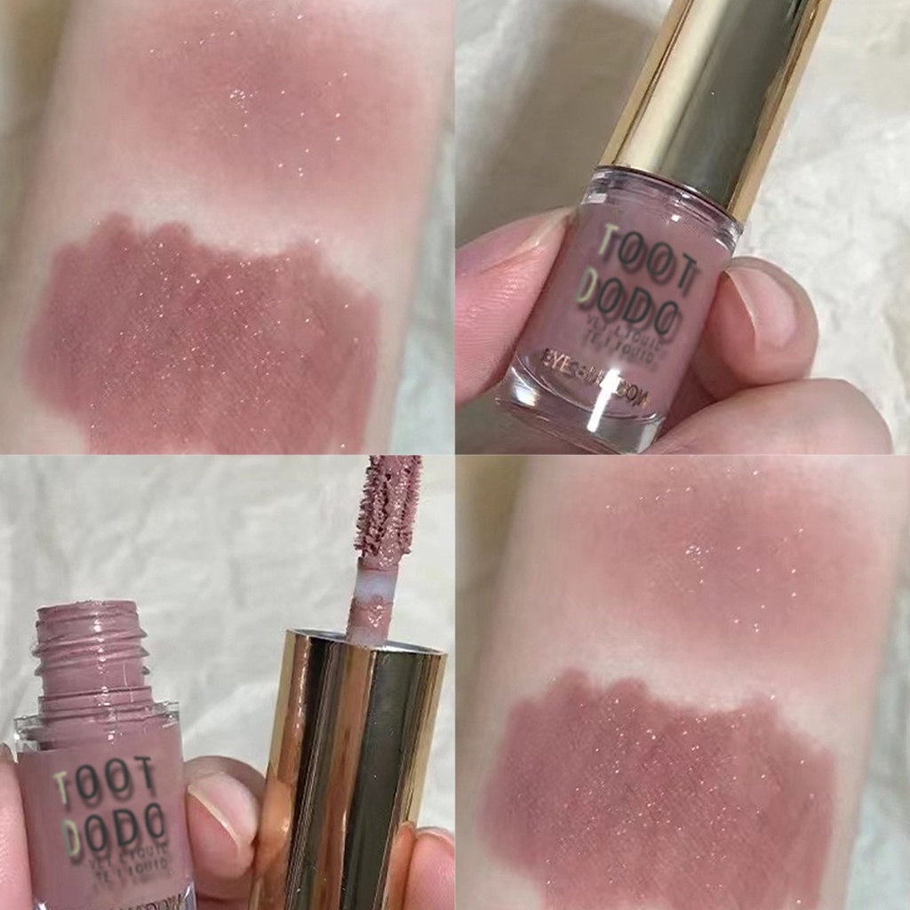 Toot DODO Phấn Mắt Dạng Lỏng Đơn Sắc Màu Lì Tự Nhiên Màu Xám Sữa Cà Phê Lấp Lánh Làm Giảm Sưng Hốc Mắt Và Lớn