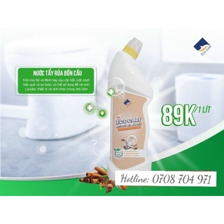 Nước tẩy rửa bồn cầu Hữu cơ diệt khuẩn Ecocare Bồ hòn tinh dầu Quế