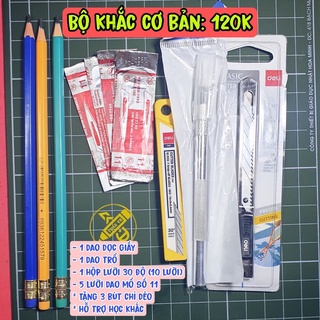 Combo bộ khắc bút chì cơ bản