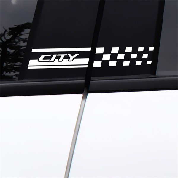 Set 2 Miếng Dán Trang Trí Xe Hơi honda city 2014-2019