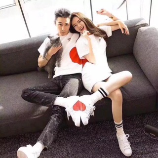 Giày đôi trái tim nam nữ