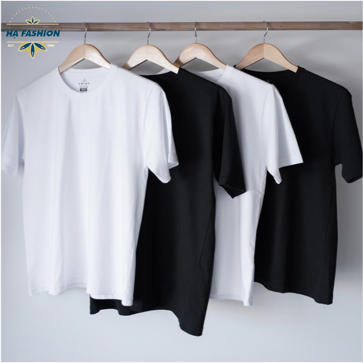 Áo thun trơn unisex cổ tròn form rộng tay lỡ free size vải cotton co giãn thoáng mát phong cách trẻ trung