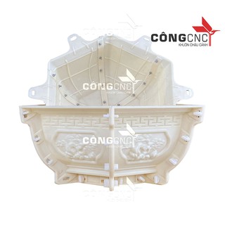Khuôn Đúc Chậu Cảnh ABS, Khuôn Lục Giác 45 Dáng Bầu (Cây Tùng, PHÚC LỘC THỌ)
