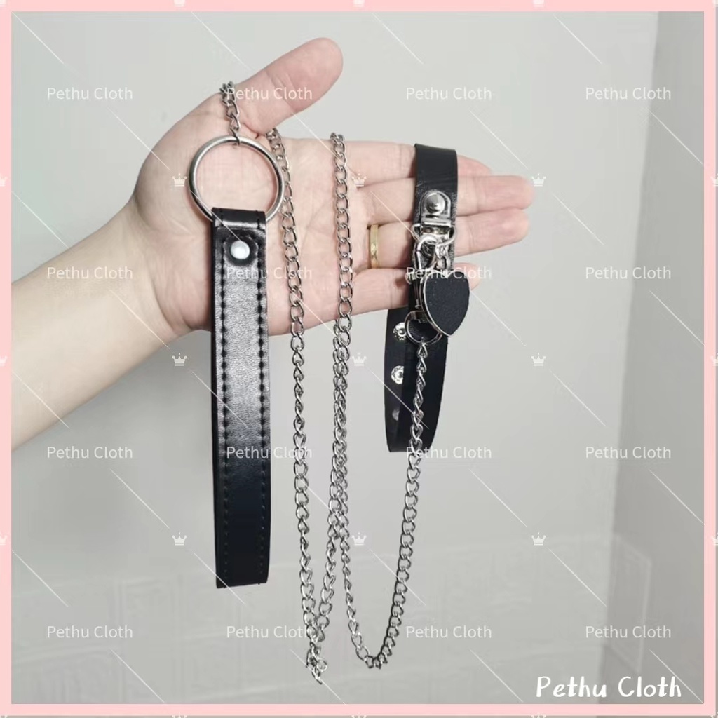 Vòng cổ dây choker xích vàng Cosplay sexy--Có thể kết hợp với bất kì váy ngủ nào của shop--OldGL