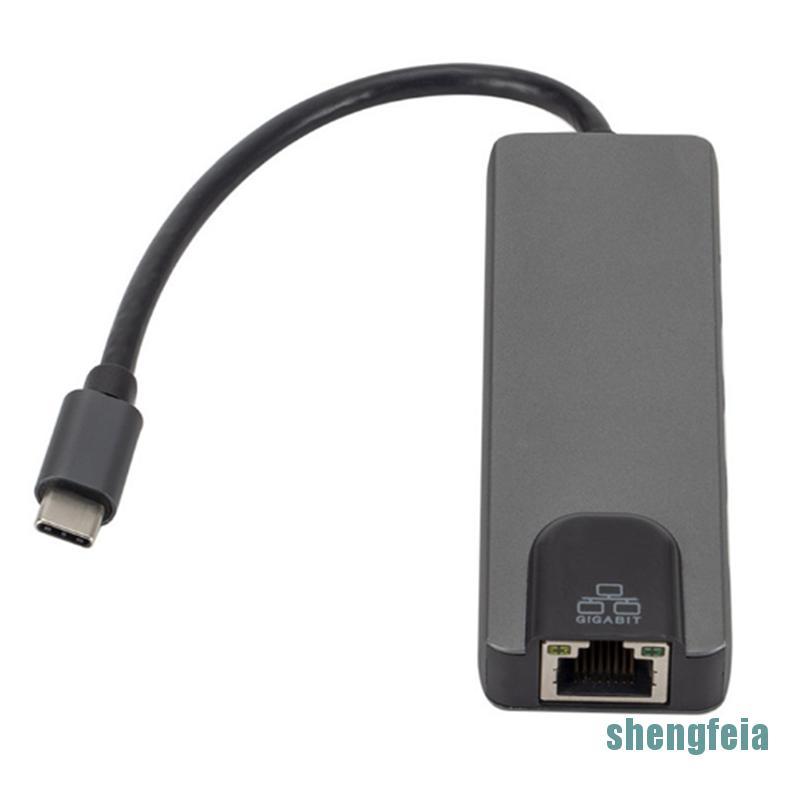 Bộ Chuyển Đổi Hub Hdmi 4k Usb C Sang Gigabit Ethernet Rj45 Lan 5 Trong 1 Sheng