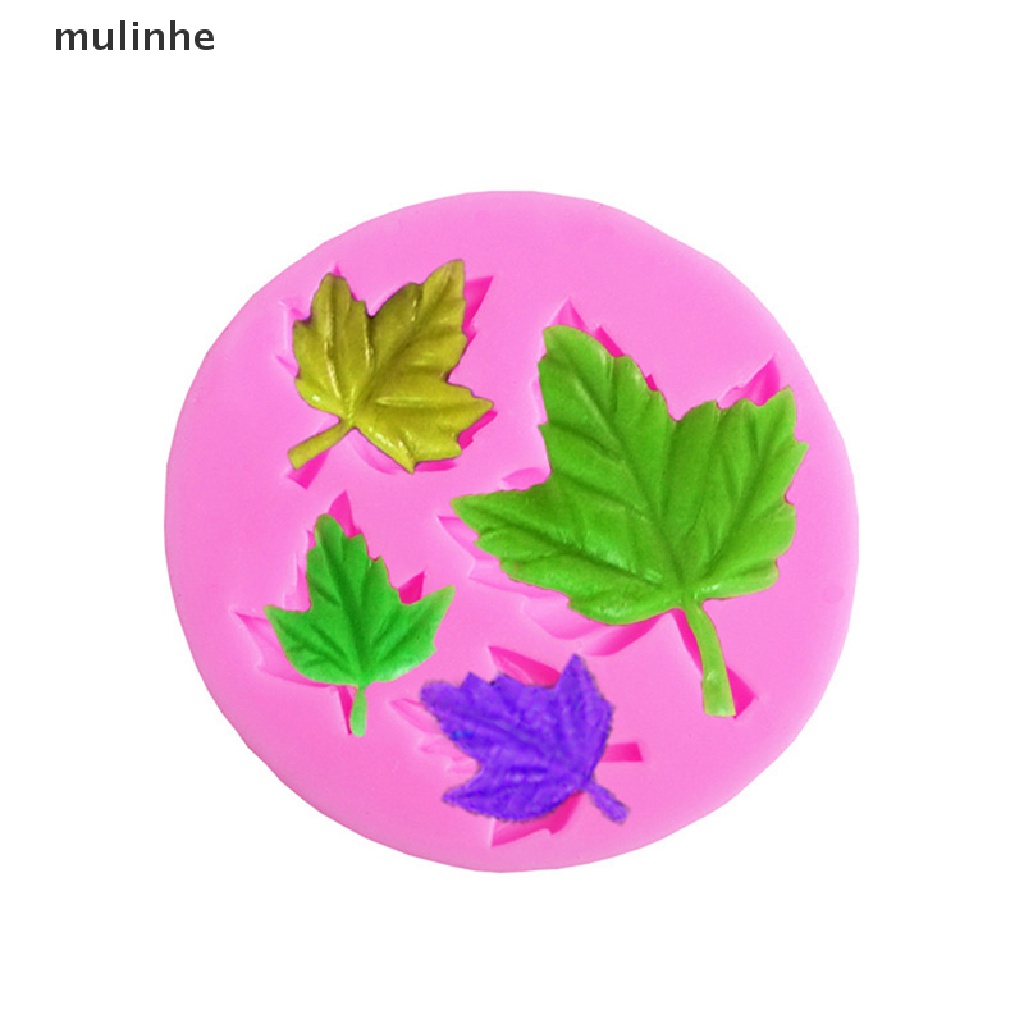 Khuôn Silicone Làm Kẹo Đường Hình Chiếc Lá DIY